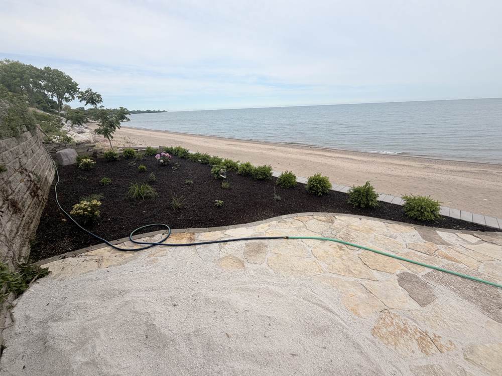 Lakefront bed install, finished — Racine, WI